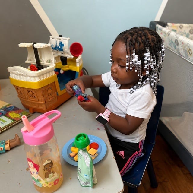Child playing at Lisa's Rascals Daycare